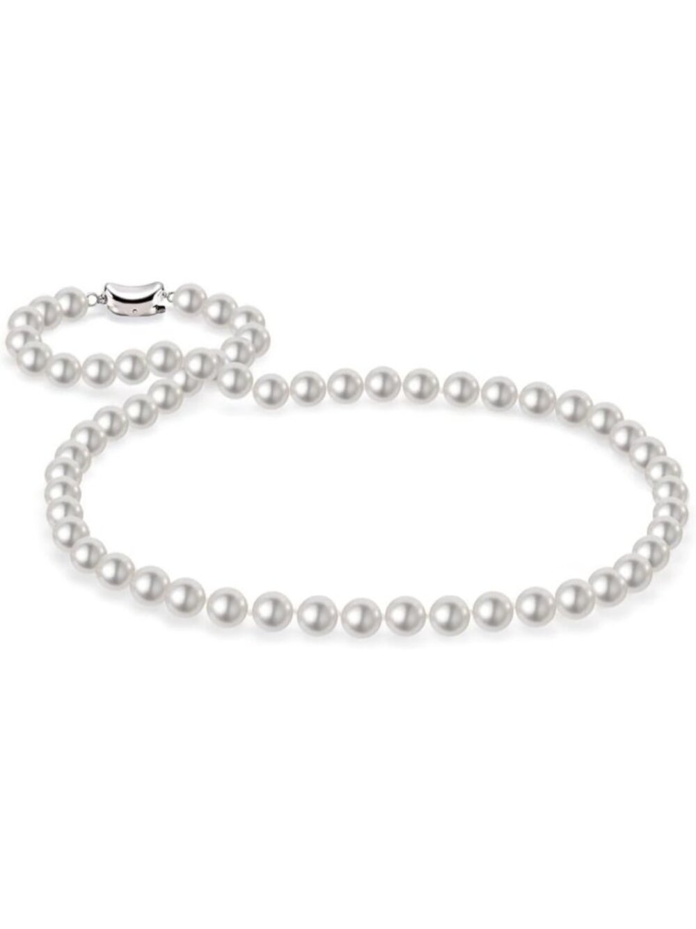 Elegant Simulated Shell Pearl Necklace 16"-24" Unisex Strand for All Occasions